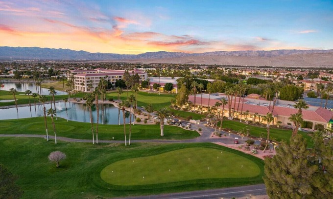 Palm Springs Condo | Resort-style living with golf tennis pools & views