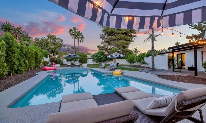 Paradise Valley Village House | Resort-Style Yard | Pool, Hot Tub & Prime Location Near Hiking!