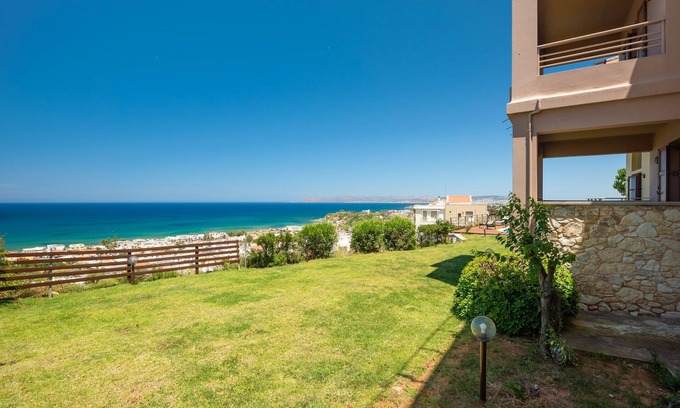 Kato Stalos Villa | Reverie villa, a spacious villa with private pool and breathtaking sea view