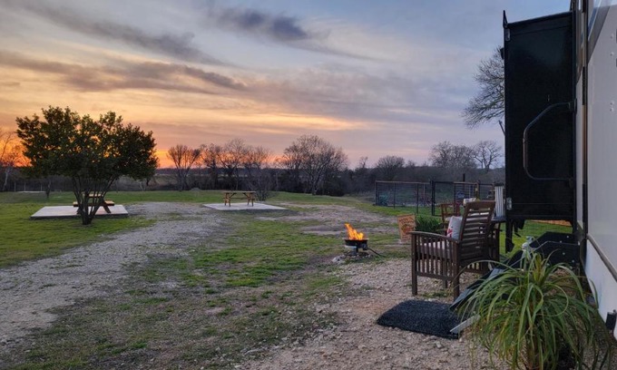 Bastrop House | River RV, Romance Glamping Pup Paradise Riverside