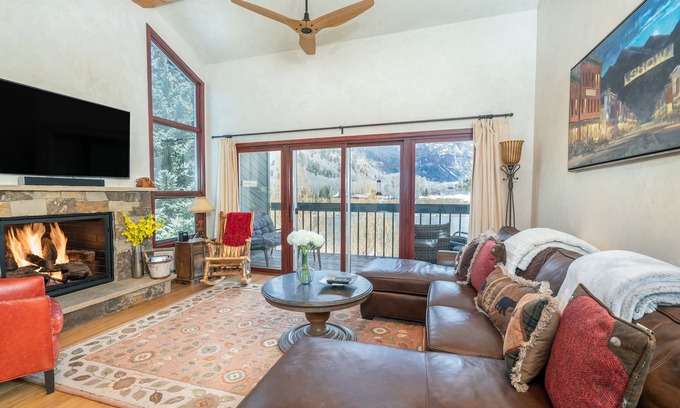 Telluride Condo | RIVERSIDE B201- Lovely Downtown Condo on the River w/Stunning Views