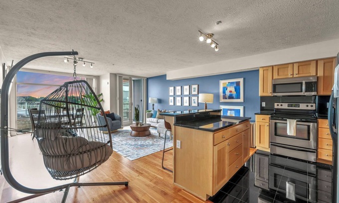 Ohio City Apartment | Riverview Getaway, Free Parking, 24/7 Hour Gym