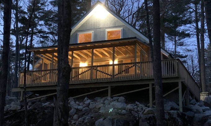 Orland Ski Chalet | Rocky Haven: Tranquil Lakeside Cottage Near Acadia