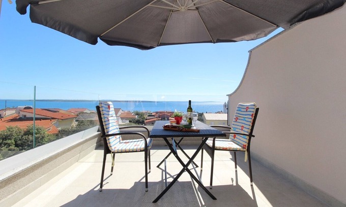 Mandre Apartment | Room Karas S1 with sea view