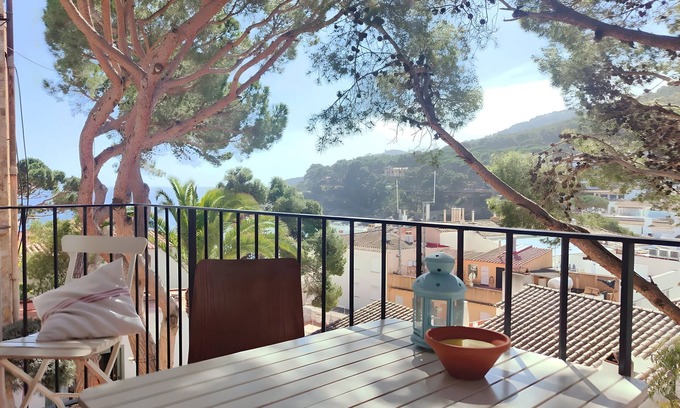 Tamariu Apartment | RR1. Terrace and balcony with spectacular views