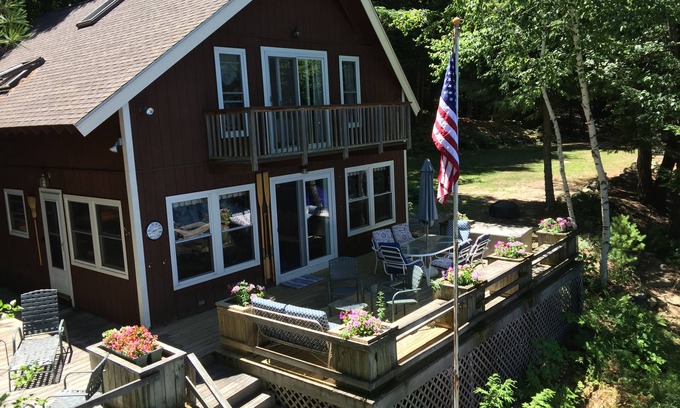 Wolfeboro Cottage | Rust Pond, Wolfeboro NH, Beautiful, Quiet Lakefront Chalet, "Campbellot"