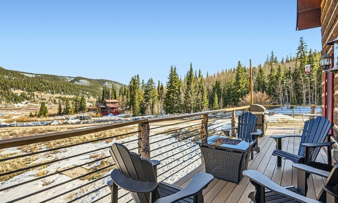 Alma Cabin | Rustic Alpine Cabin w/Game Loft, Hot Tub & Views