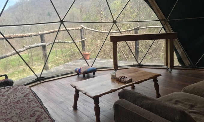 Weaverville Apartment | Rustic Geo Dome w/Epic Mountain Views