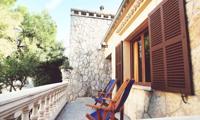 Colonia de Sant Pere House | Rustic stone house with mountain and beach views with air conditioning