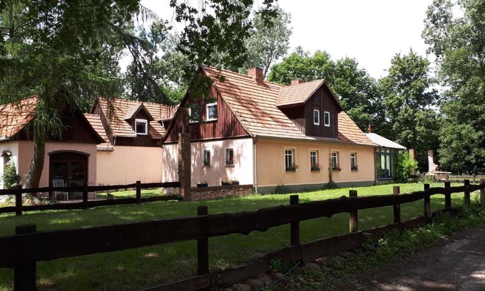 Wittstock/Dosse House | Rustikales Natur Doppelzimmer auf Bauernhof in Alleinlage