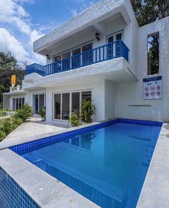 Kalote Mokashi Villa | SaffronStays Kairos Athena, Karjat - Greek style pool villa near Camp Max