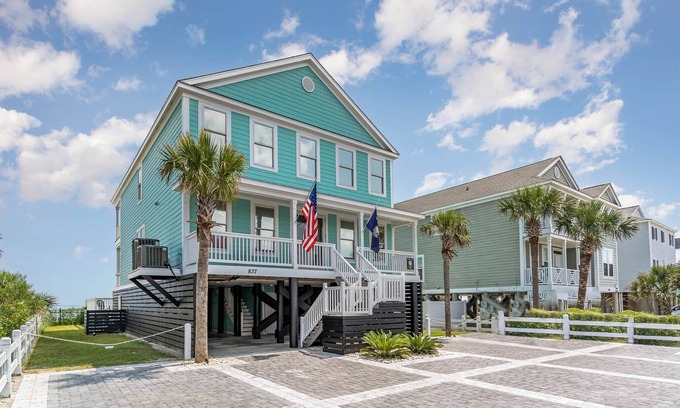 Murrells Inlet House | Salty Breeze: Oceanfront w/Private Pool, Hot Tub & Firepit