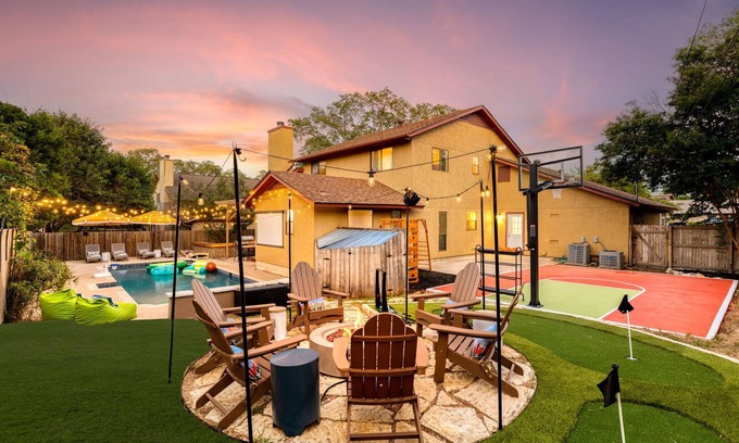 San Antonio House | San Antonio Stunner! Heated Pool, Spa, BBall Court