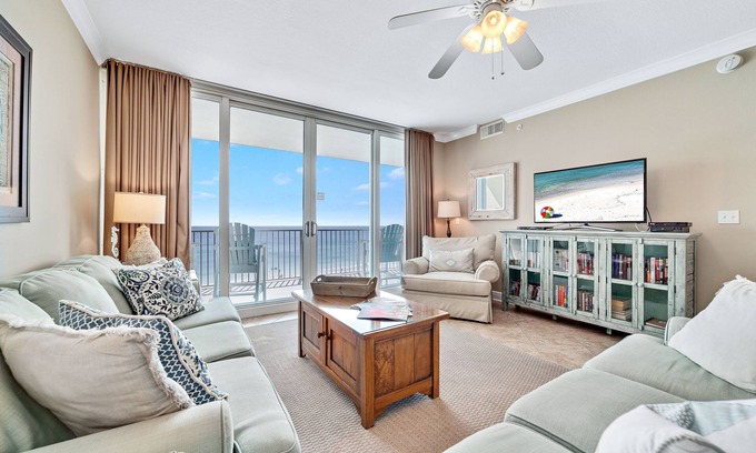 Gulf Shores Condo | San Carlos 702- IN THE MIDDLE OF IT ALL, WALK TO EVERYTHING, DIRECT GULF FRONT TONS OF AMENITIES