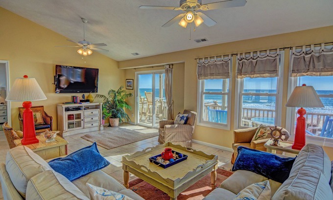 Surf City House | "Sandpiper Landing" Oceanfront Home - Best location on the island!