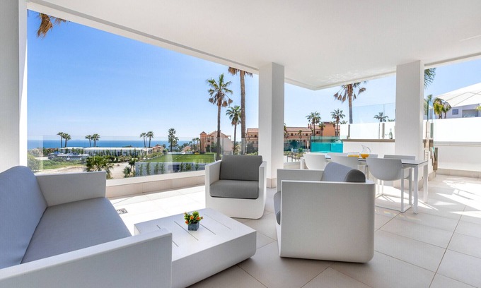 El Faro Apartment | Santa Barbara Heights CLC - Luxury, private pool on terrace, sea view