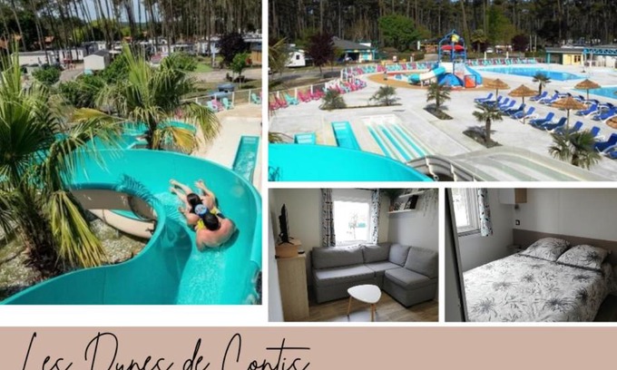 Saint-Julien-en-Born Other | Sbvacances TOUT CONFORT 2ch et 1sdb, environnement CALME et VERDOYANT dans camping 4 étoiles