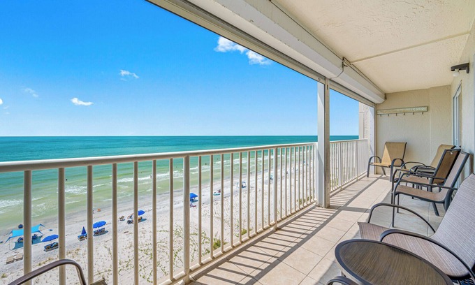 Indian Shores Condo | 💦Sea Gate 505- Gulf Front- Balcony- Pool -Grill 💦