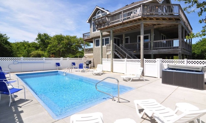 Spindrift House | Sea-renity: Spindrift gated community, private pool and hot tub.