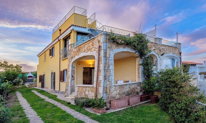 Baia Caddinas Apartment | Sea view, 5 minutes walking from the beautiful clear water beach