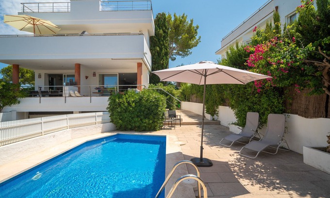 es Bacares Villa | Sea view villa with pool, only 20 metres to the beach of Barcares, Alcudia
