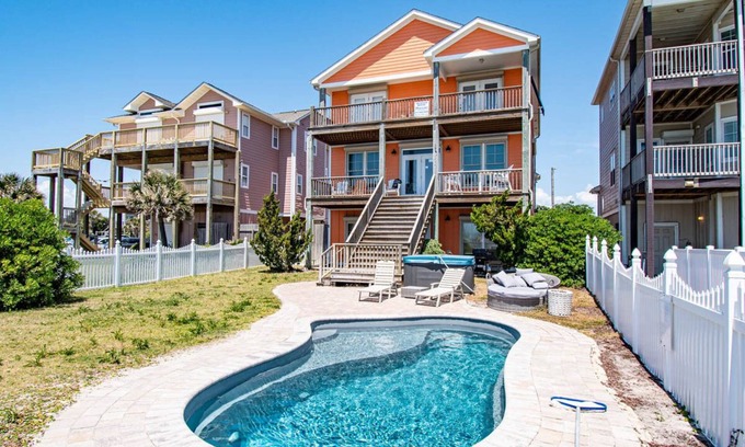 Atlantic Beach House | Searenity, Oceanfront House in Emerald Isle, NC!