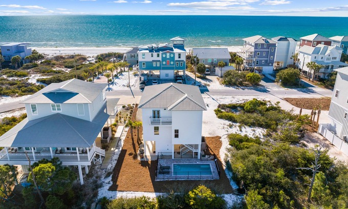 Cape San Blas House | Seaside Haven: Beach View Home - Priv. Pool, Sleeps 10, Pet Friendly, N. Cape
