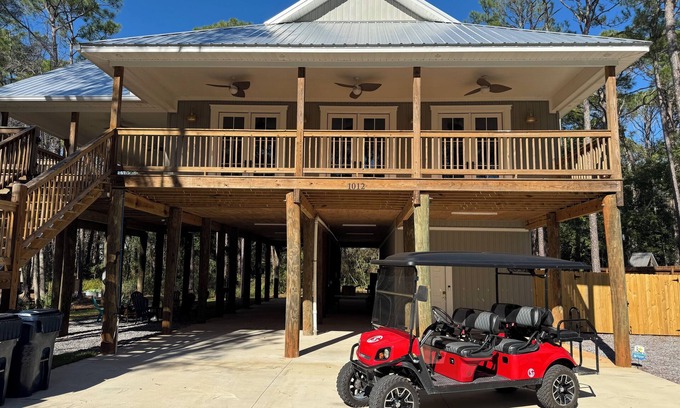 Dauphin Island House | Seaside Haven with Golf Cart!