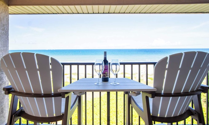 Chandler Park Condo | Seaside Serenity: Direct Oceanfront Views Right on the Beach & Breezy Spacious Private Balcony!