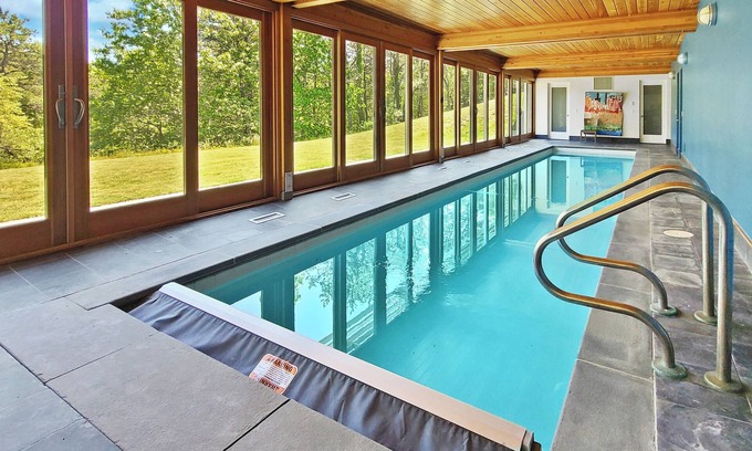 Wellfleet House | Secluded 4BD Great Island Mid Century-A/C, Indoor Pool, Screen Porch, Outdoor Shower, Close to Beach