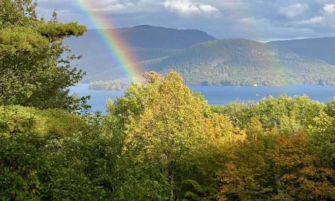 Bolton Landing Cabin | Secluded Bolton Cabin – Private Dock & Majestic Lake Views