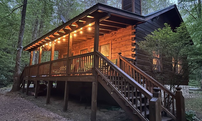 Unaka Cabin | Secluded Cabin on Stocked Trout Stream with Fireplace