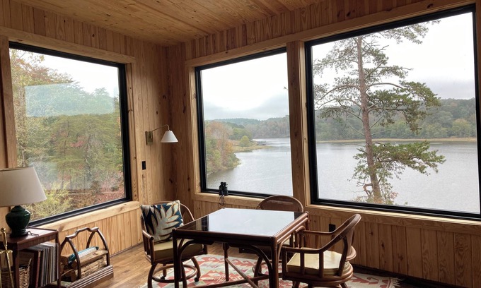 Samantha Cabin | Secluded Lake Tuscaloosa Retreat - Family Cabin with Amazing Views!