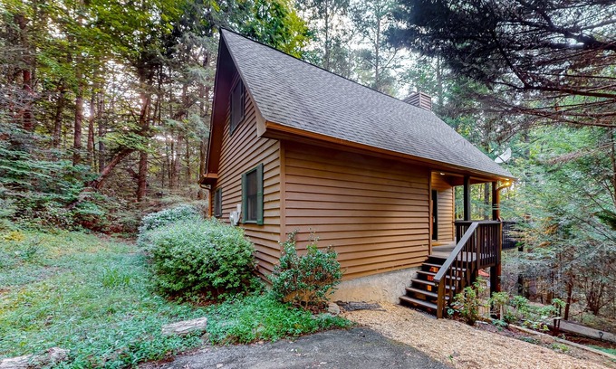Cashes Valley House | Secluded mtn-view home with firepit, private hot tub, streaming, fireplace, W/D