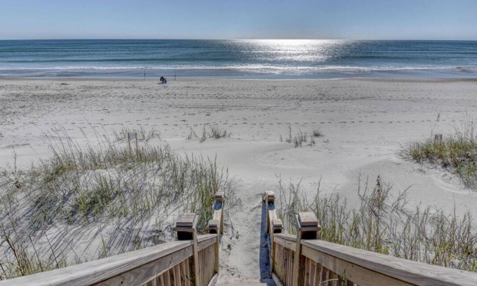 Topsail Beach House | Serene, Oceanfront Luxury. Elevator, spacious rooms, hot tub, Linens included!