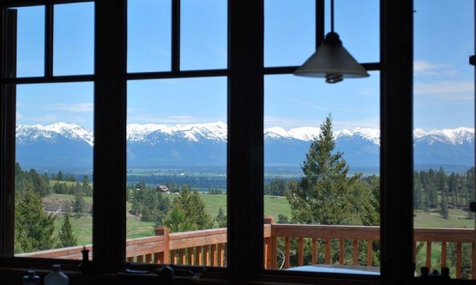 Kalispell House | Serene Ridgetop Kalispell Home -View Over Kitchen Sink