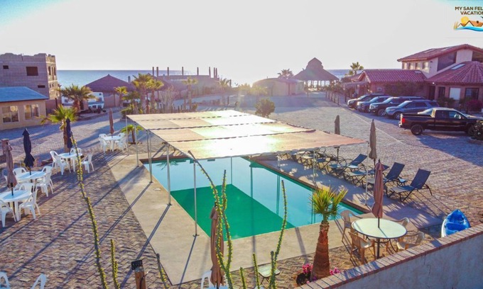 San Felipe House | Short walk to pool and private beach