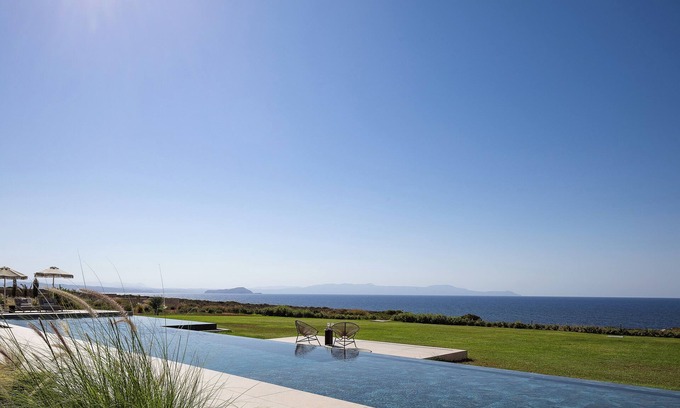 Chania Villa | Single-Level Elegance: Enjoy Sea & Sunset Views