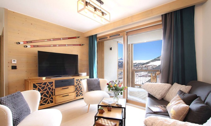 Bergers Condo | Ski aux pieds & piscine | T2 + cabine