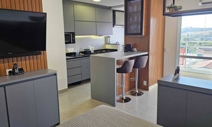 Pirassununga Apartment | Smart Studio in the center - 3 minutes from the bus station!