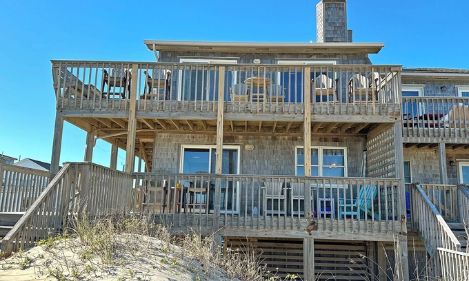 South Nags Head House | SN9241- Beautiful Oceanfront Home with Great Ocean Views and Dog Friendly!