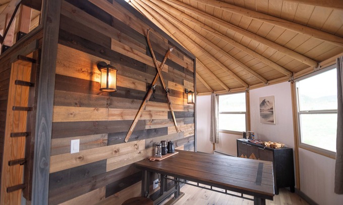Centennial House | Snowy Range Yurt Cabins - Orange Yurt