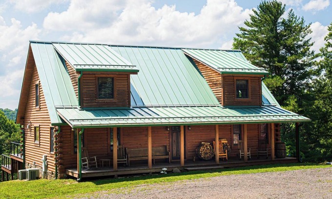 Meadows Of Dan Cabin | Soak in the hot tub @ Stonewood Manor - Where Luxury and Cozy Meet.