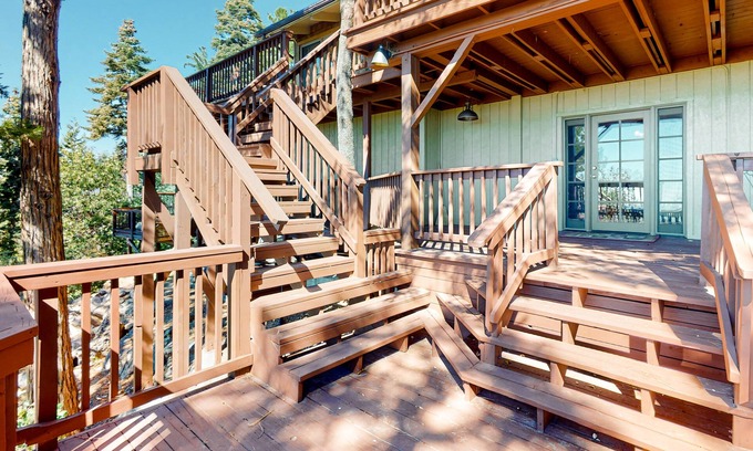 Pine Cove House | Soaring treetop cabin with amazing views, hot tub, wraparound deck, & grill