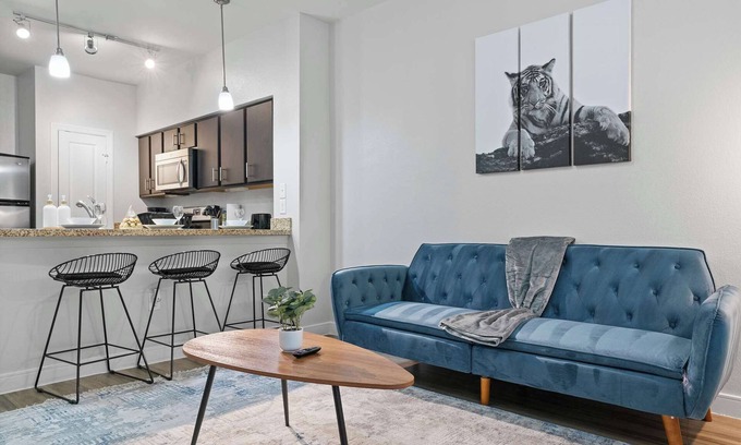 South Congress Apartment | SOCO Urban Escape | Pool + Gym + Racquetball + Laundry + Pkg