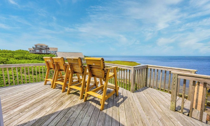 Buxton House | Soundfront Dog Friendly w/Hot Tub, Game Room, Private Pier and Sound Boardwalk