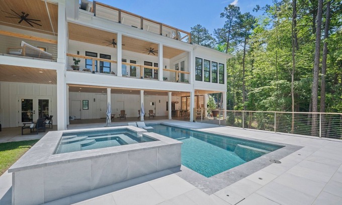 Mooresville House | Southern Belle by SoCharm | Lakefront Charm with Pool Suite