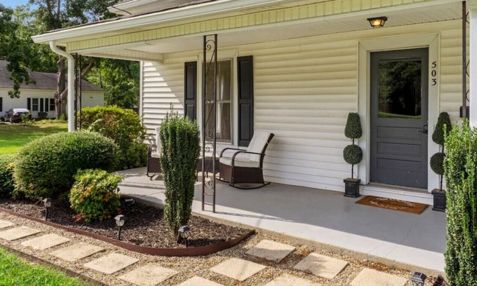 Simpsonville House | Southern Stoop - 0.5 mi from Downtown Simpsonville