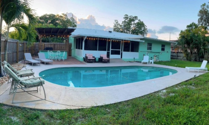 Melbourne House | Space Coast Pool Haven - King Bed -Beaches Nearby