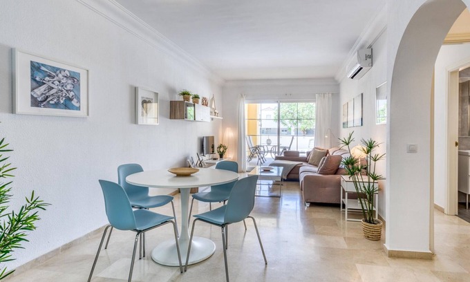 Estepona Apartment | Spacious 2-Bedroom Apartment in Estepona with Large Sunny Terrace, Pools & Beach Access